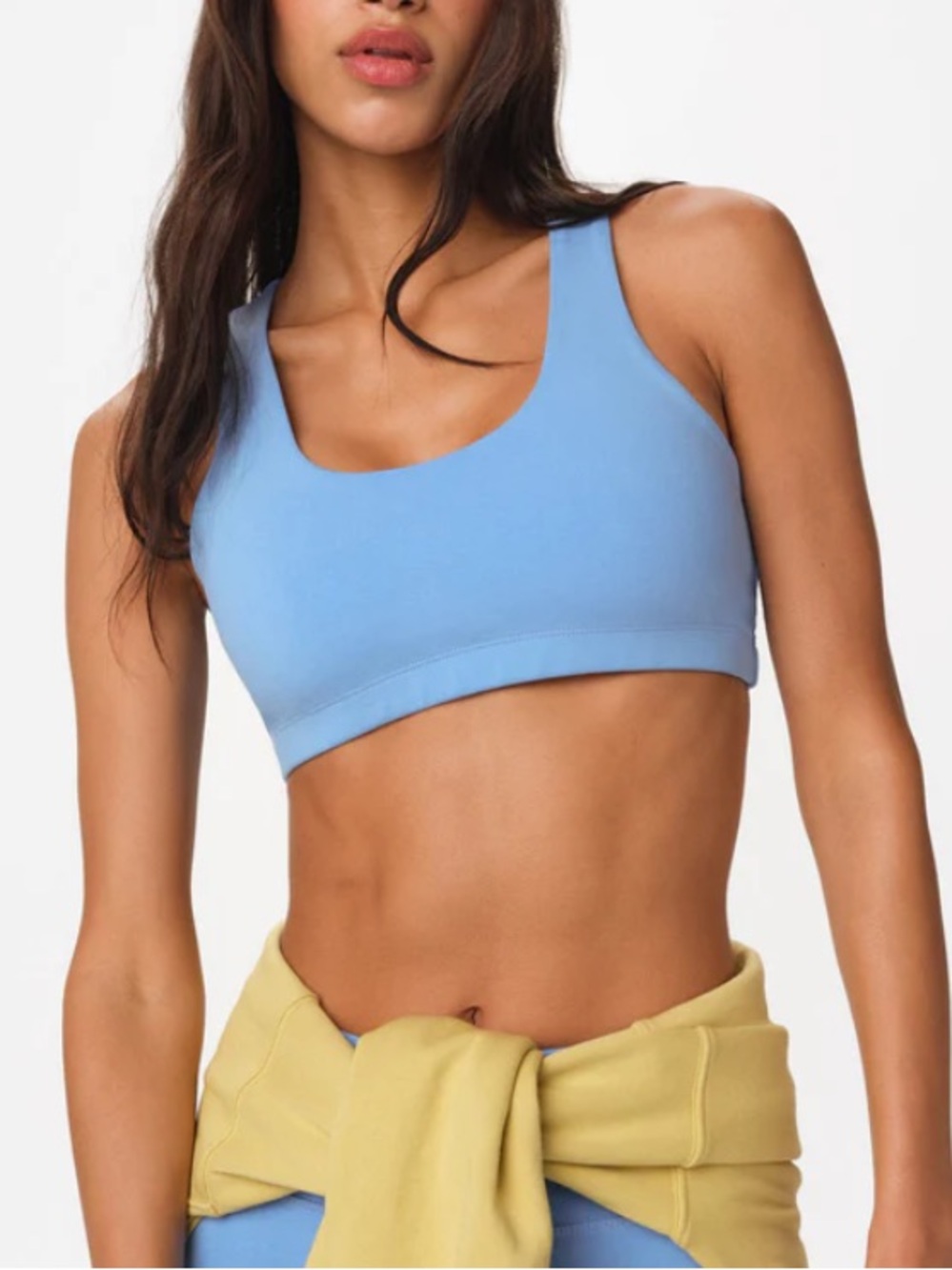 MATE the Label Sky Blue Organic Stretch Sports Bra